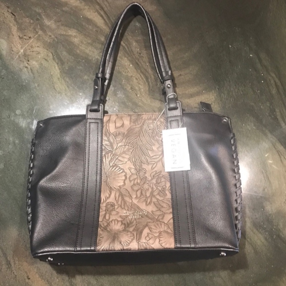 Vegan Black and grey Women's Bag NWT